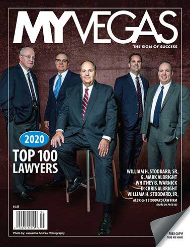 MyVegas The Sign Of Success 2020 Top 100 Lawyers William H.Stoddard, SR. G.Mark Albright Whitney B.Warnick D.Chris Albright William H.Stoddard, JR. Albright Stoddard Law Firm