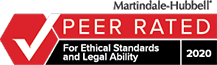 Martindale-Hubbell Peer Rated For Ethical Standards And Legal Ability 2020
