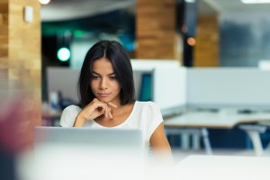 work on computer